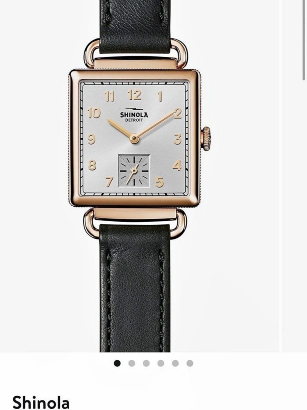 Shinola Cass Leather Strap Watch, 28mm Like New